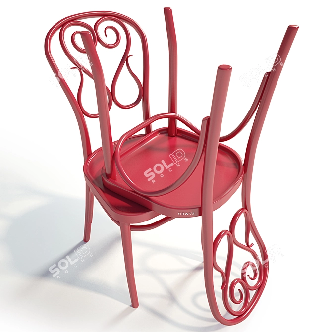 FAMEG A4 Vienna Chair: Classic Elegance 3D model image 3