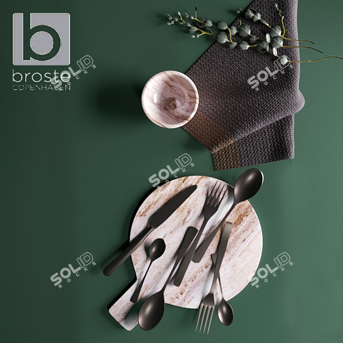 Elegant Kitchen Decor Set 3D model image 1