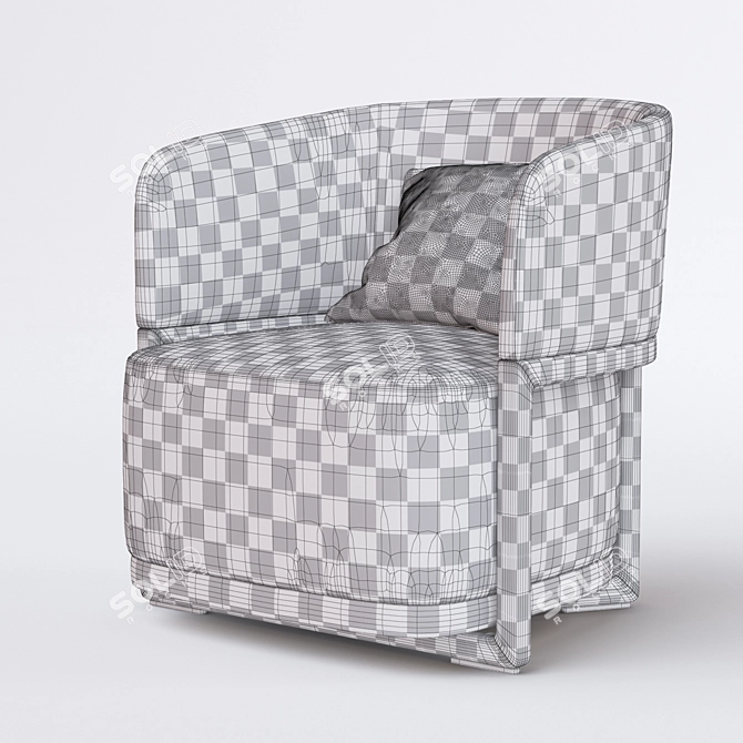 Luxury Armchair by Flexform 3D model image 2