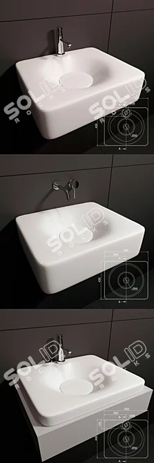 Scarabeo Ceramiche Fuji - Elegant and Versatile Bathroom Fixtures 3D model image 2