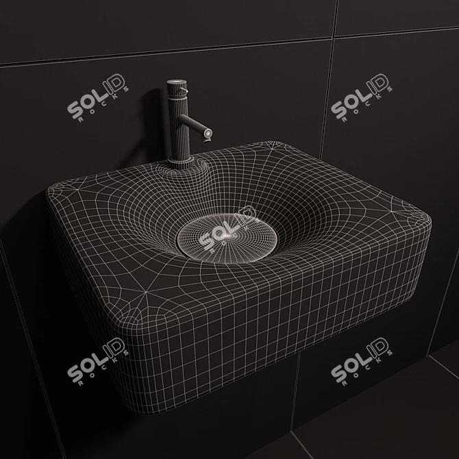 Scarabeo Ceramiche Fuji - Elegant and Versatile Bathroom Fixtures 3D model image 3