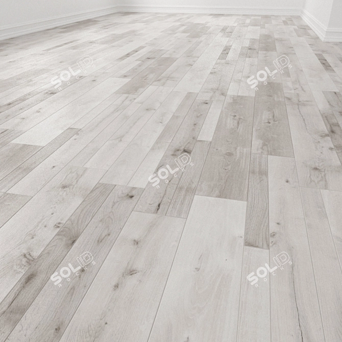 Natural Oak Farko Koji Laminate: Authentic Wood Flooring 3D model image 1