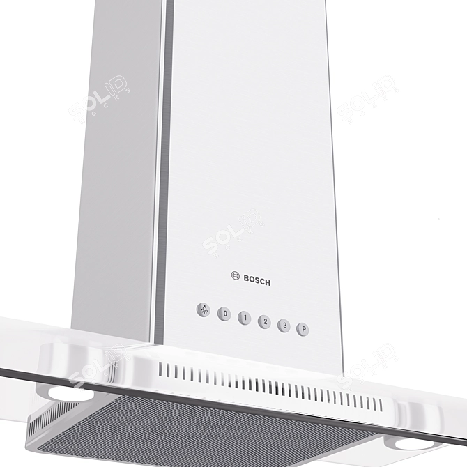 BOSCH DWA 093550 Stainless Steel Hood 3D model image 2