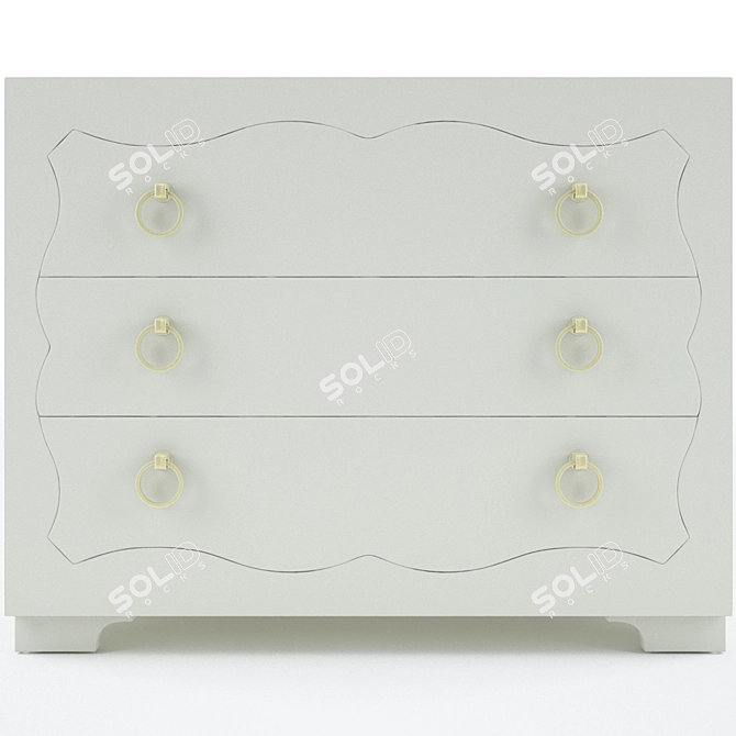 Audrey Bachelor's Chest by Bernhardt 3D model image 1