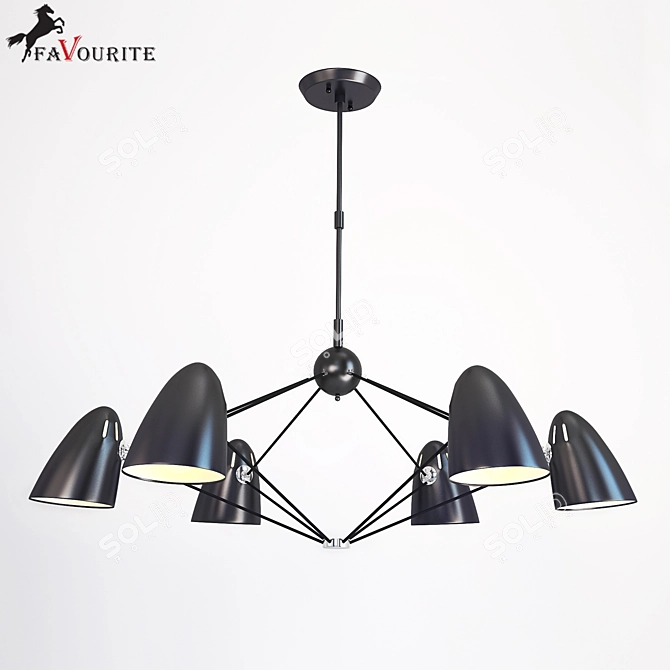Favorite Pendant Chandelier 3D model image 1