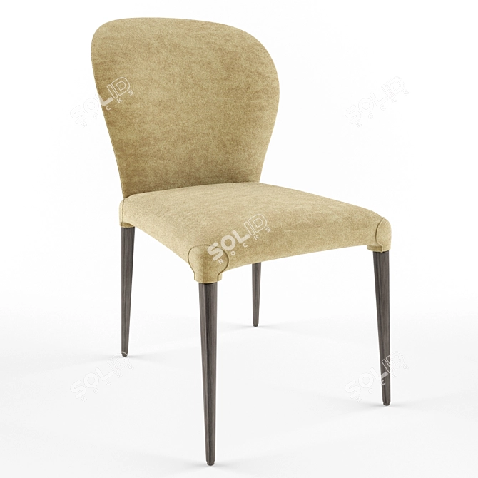 Elegant Astrid Chair by Porada 3D model image 1