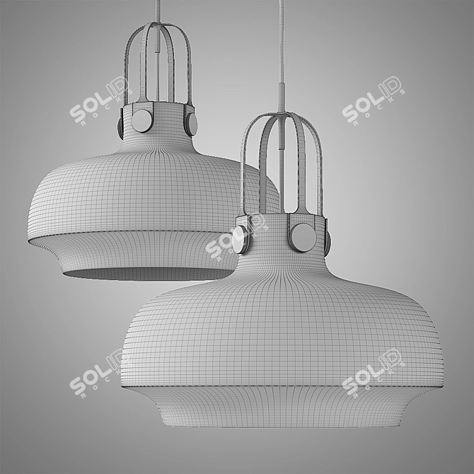 Contemporary Copenhagen Pendant Light 3D model image 2