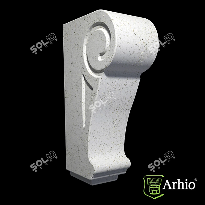 Title: Elegant AKR53-1 Bracket 3D model image 1