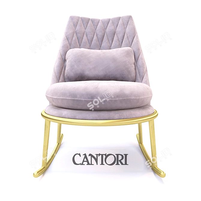 Luxurious Cantori Aurora Armchair 3D model image 1