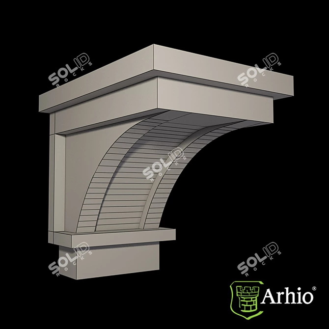 Title: AKR68-1 Bracket by Arhio 3D model image 2