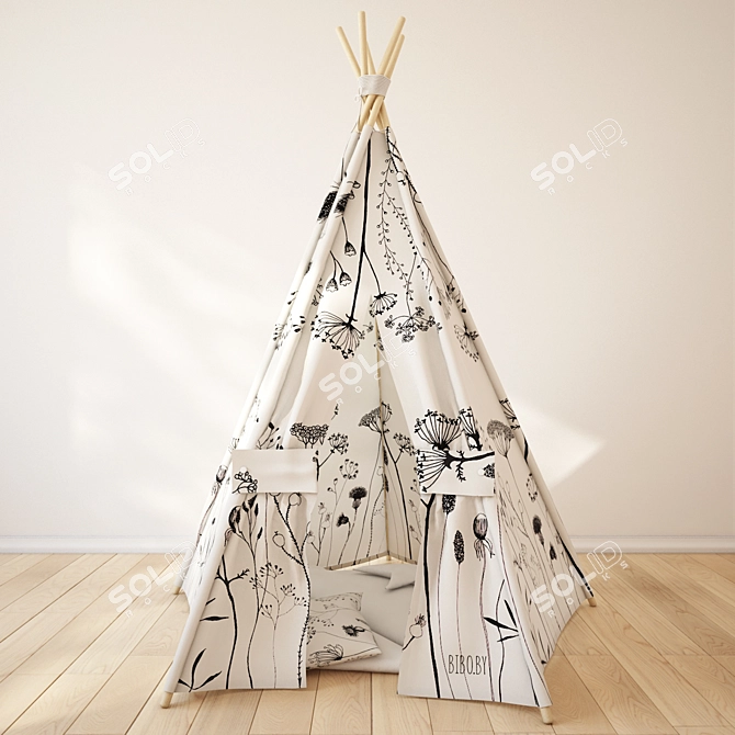 Cozy Hideaway Wigwam 3D model image 1