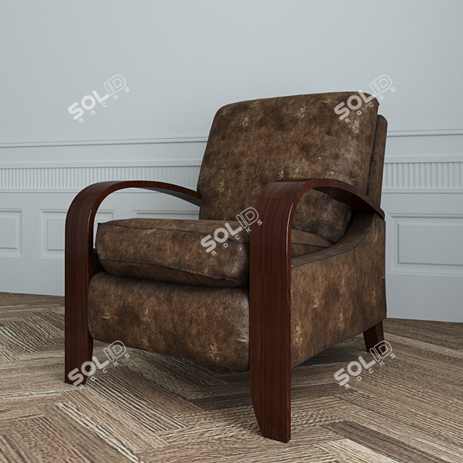 Luxury Comfort: La-Z-Boy Carlyle 3D model image 1