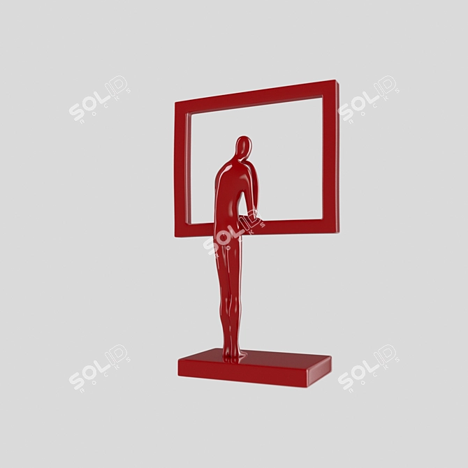 Title: Serene Contemplation Figurine 3D model image 2