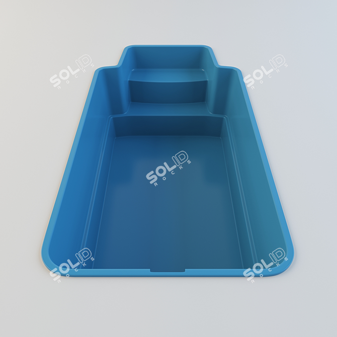 6000mm x 3000mm x 1700mm Composite Pool 3D model image 3