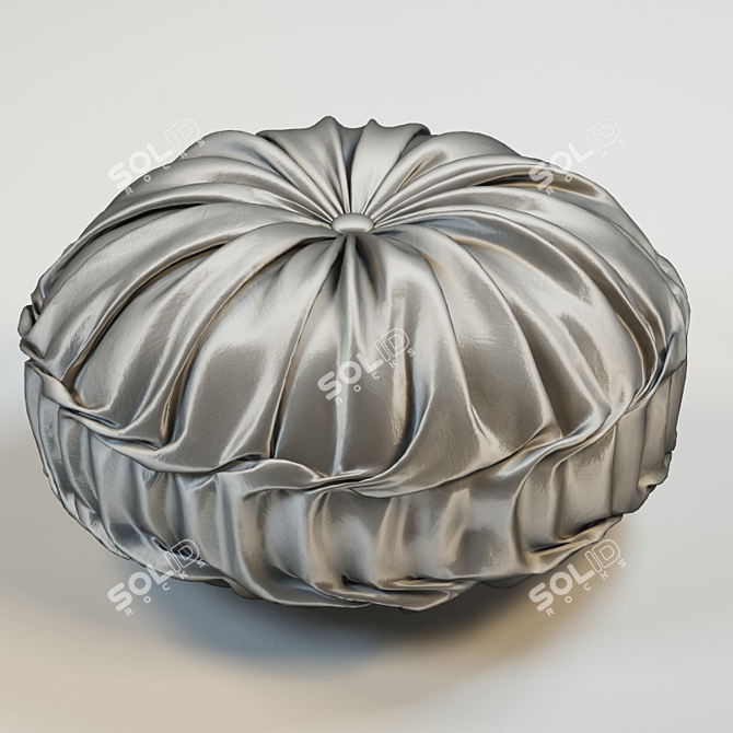 Luxury Metallic Decorative Pillow 3D model image 1