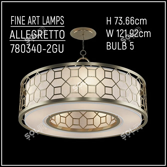 ALLEGRETTO Fine Art Lamps - Elegant and Versatile 3D model image 1