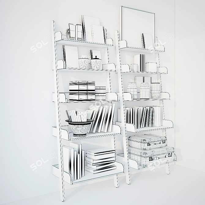 Stylish Decorative Shelves 3D model image 3