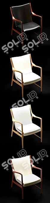 Modern 45 Chair Set: 6 Designs 3D model image 3