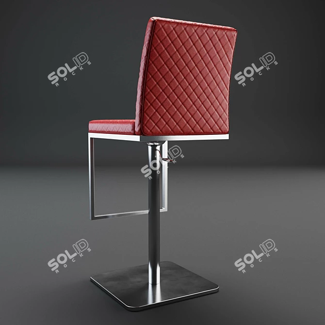 Sleek Folsum Bar Stool: Premium 3D Model 3D model image 3