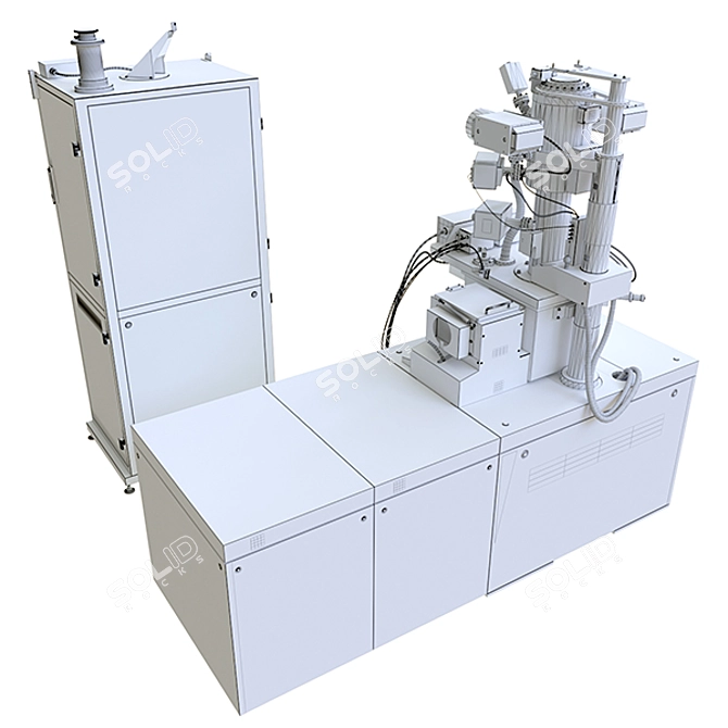 Advanced Electron Beam Lithography Installation 3D model image 2