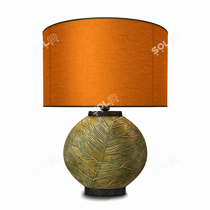 Feuille Metal One Ce: Lamp with Metal Leaf Design 3D model image 1