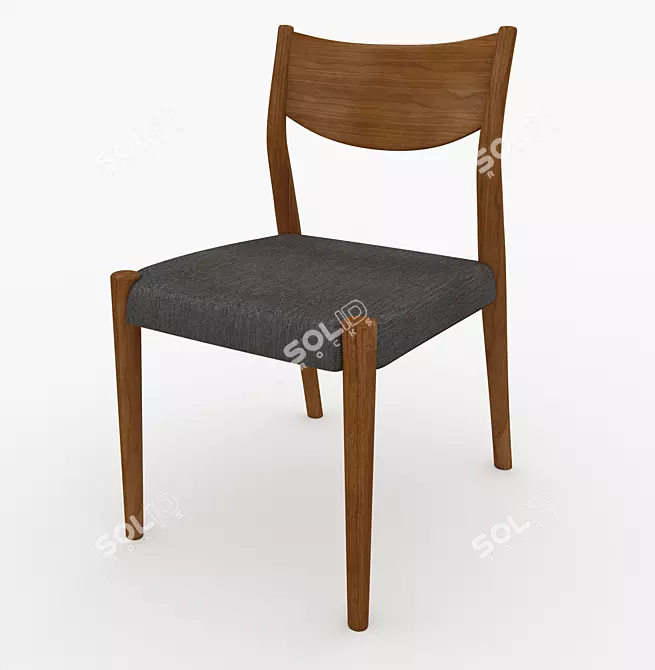 West Elm Tate Upholstered Chair 3D model image 1