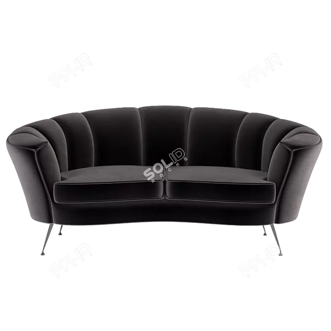 Elegant Treviso Divan 3D model image 1