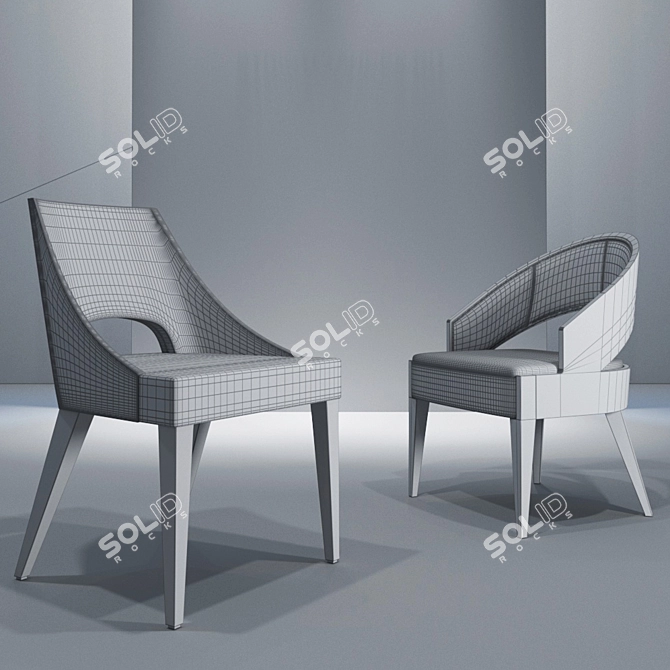 Title: Selva Chair Set: Waldorf and Peggy 3D model image 2