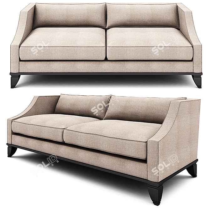 Sleek Modern Faust Sofa: Art.40043 3D model image 2