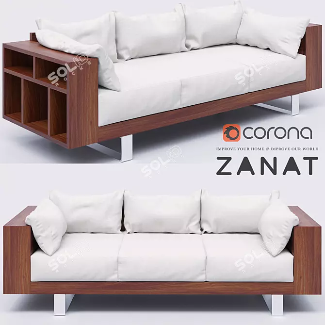 ZANAT NATIVE - Modern Design Sofa 3D model image 1