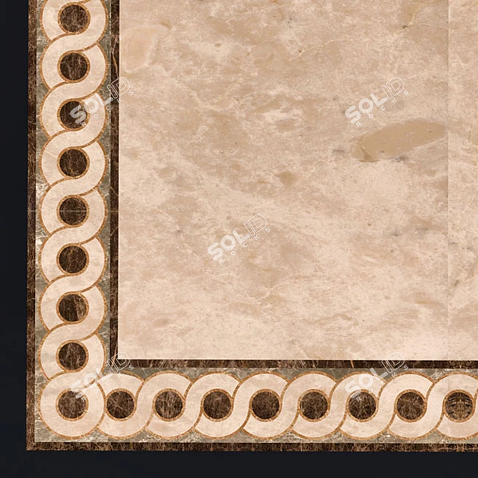 Elegant Marble Flooring 3D model image 3