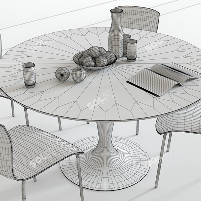Scavolini Nomo and Chatty: Modern 3D Furniture Set 3D model image 3