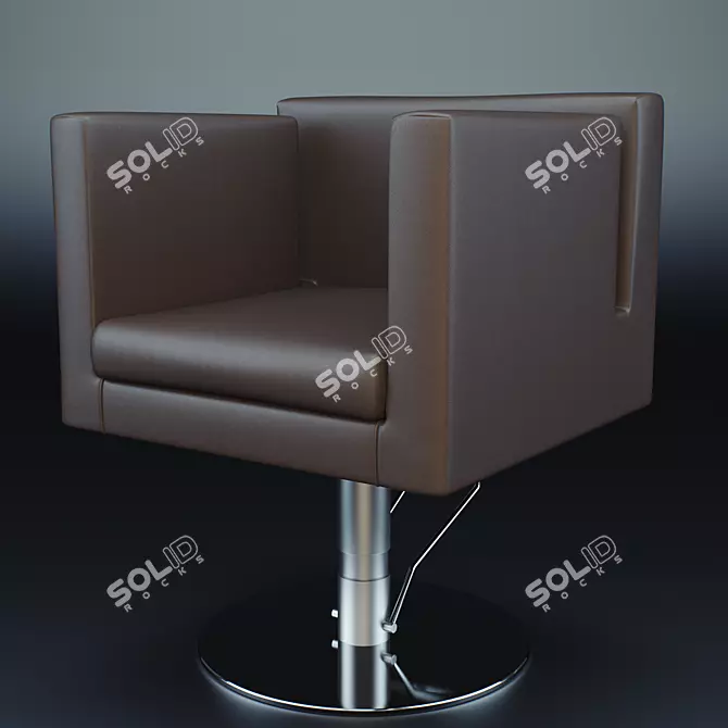 Welonda Glo: Professional Hairdressing Chair 3D model image 1