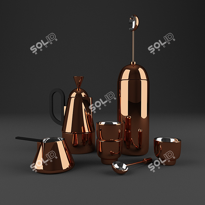 Sip & Savor: Coffee Bundle 3D model image 1