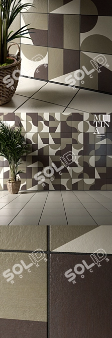 Gradient Tile Puzzle by Mutina 3D model image 2