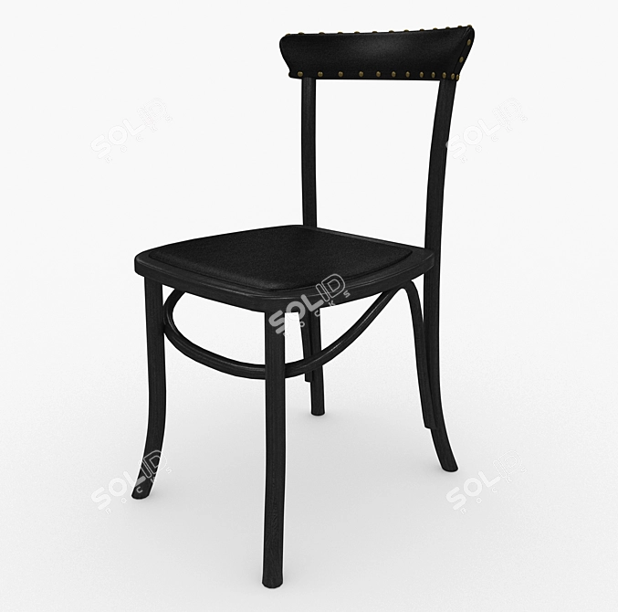 Sophisticated Potterybarn Lucas Chair 3D model image 1