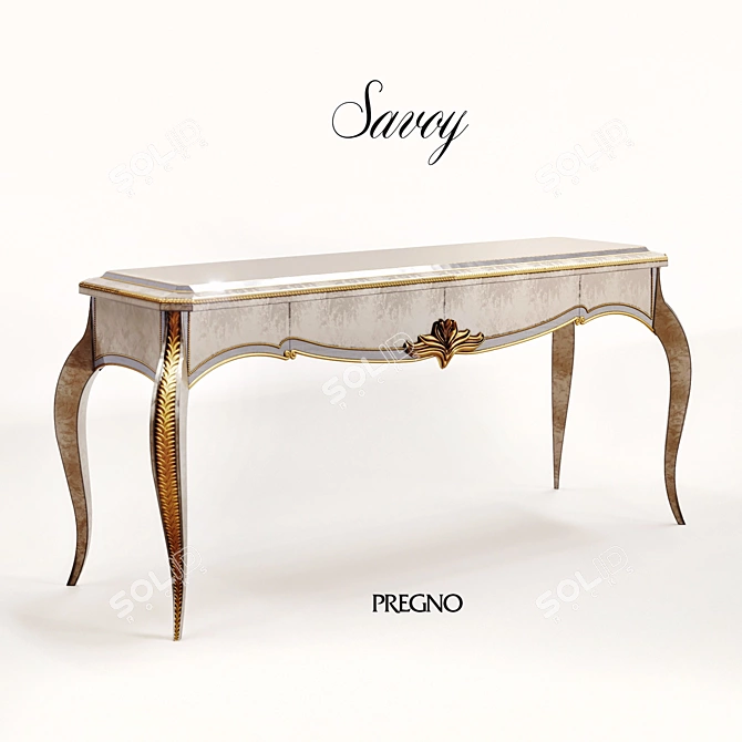 Title: Elegant Console from Savoy Collection 3D model image 1