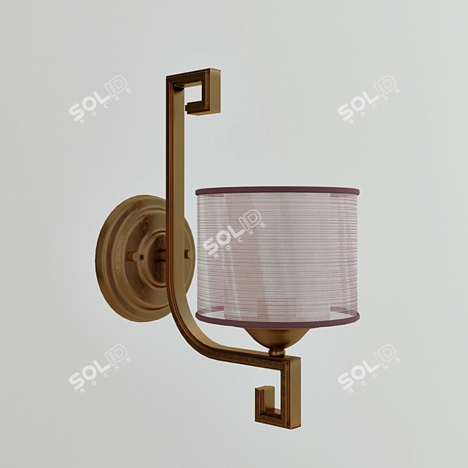 Stellare Brass Wall Sconce 3D model image 2