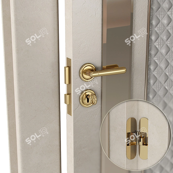 Turri Caractere GS121L Door 3D model image 2