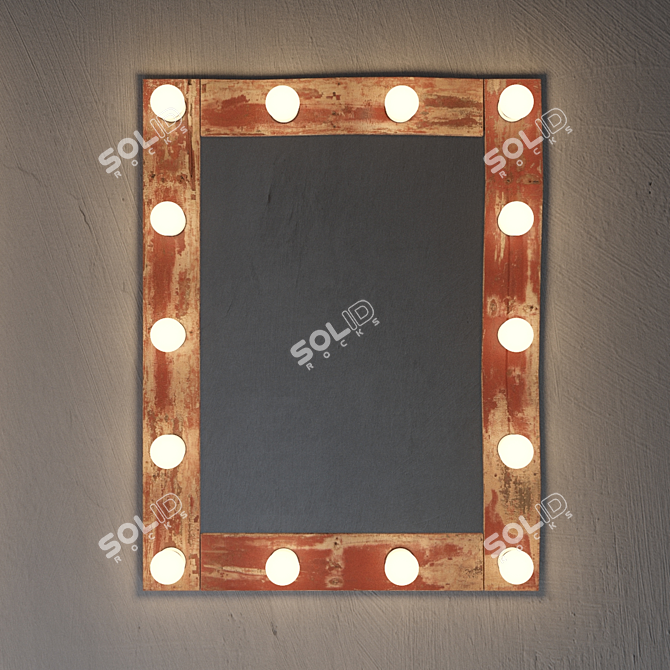 Glam Vanity Mirror 3D model image 3