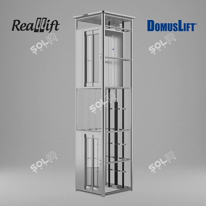 Stylish DomusLift XL: Lifelike Luxury 3D model image 1