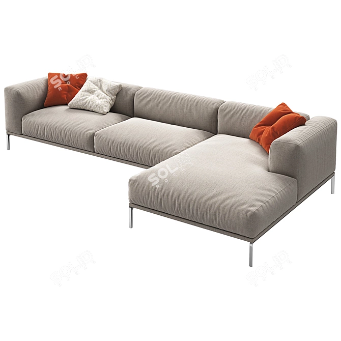 Elegant Cassina Moov Sofa 3D model image 2