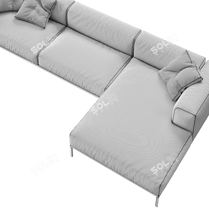 Elegant Cassina Moov Sofa 3D model image 3