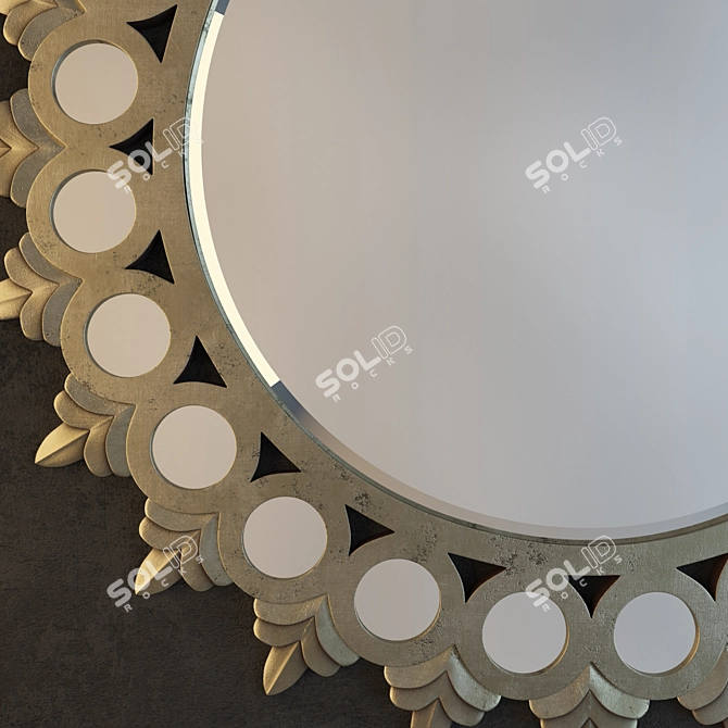 Cedric Silver: Stylish Mirror 3D model image 2