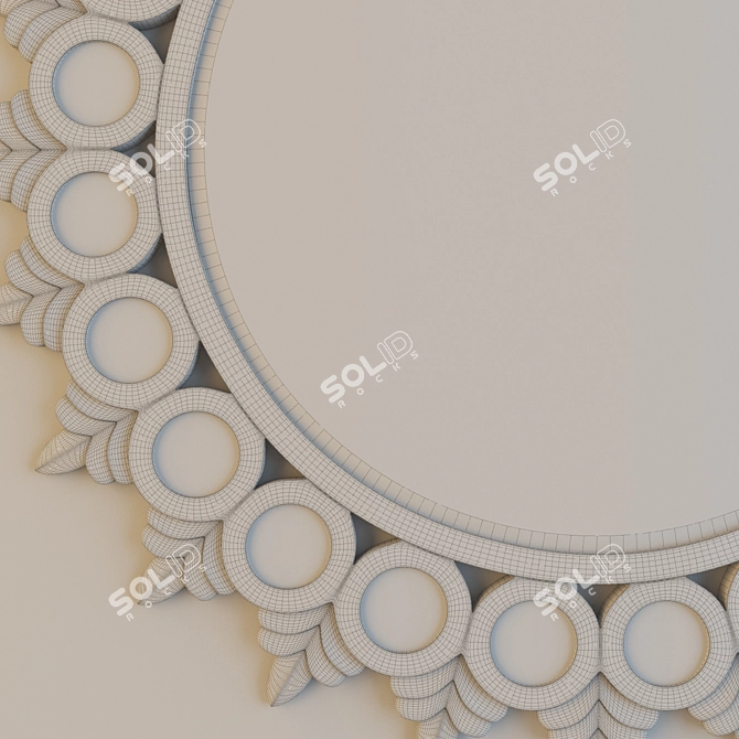 Cedric Silver: Stylish Mirror 3D model image 3