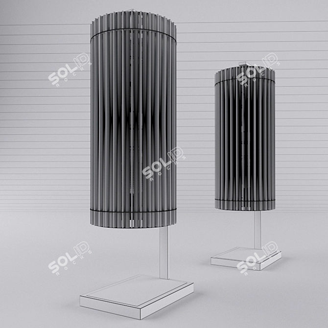 Elegant Pimlico Table Lamp 3D model image 3
