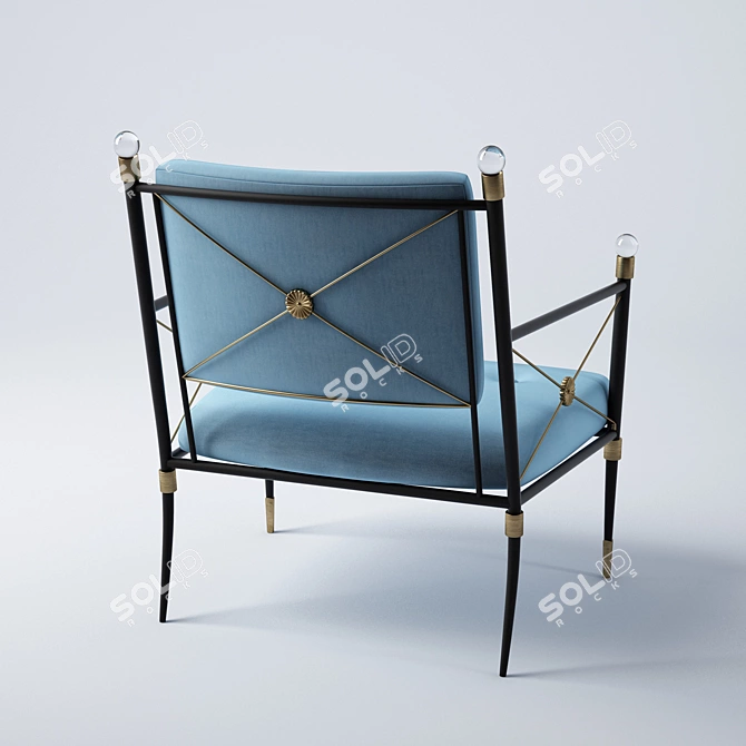 Rider Lounge Chair: Sleek & Stylish 3D model image 2