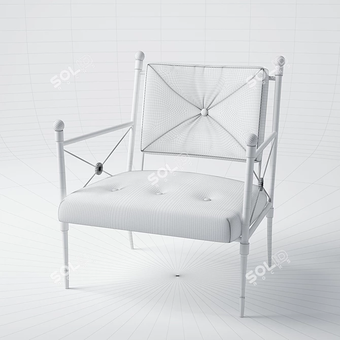 Rider Lounge Chair: Sleek & Stylish 3D model image 3