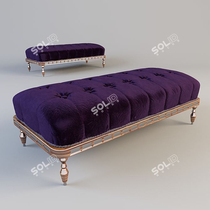 Elegant Modern Bench: 2015 Version 3D model image 2