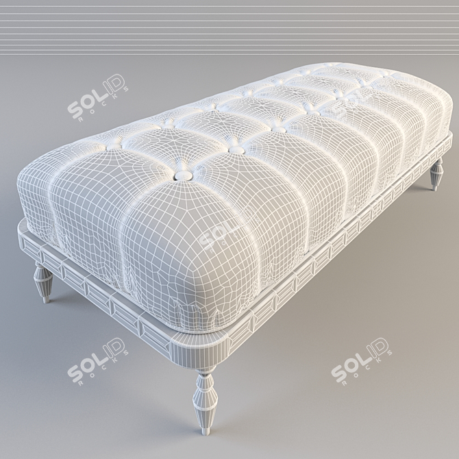 Elegant Modern Bench: 2015 Version 3D model image 3